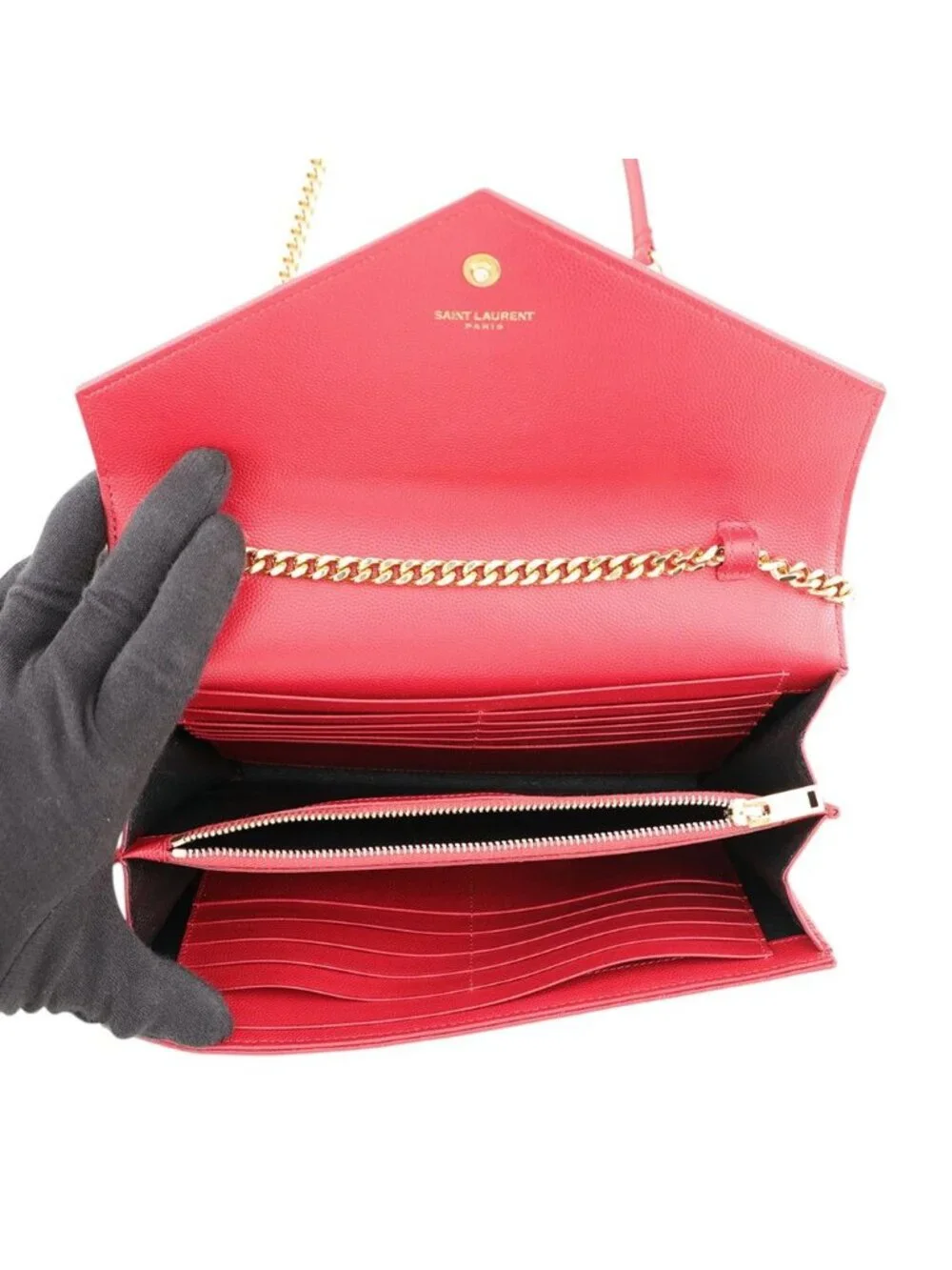 Saint Laurent Paris Chain Wallet Cassandra Classic YSL Shoulder Bag